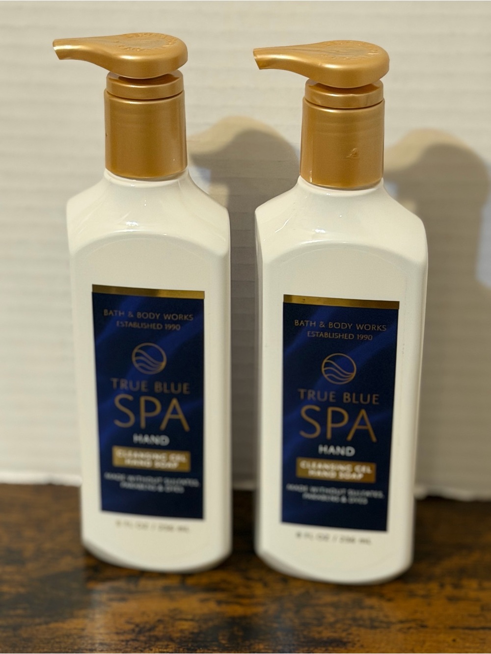 2 Bath & Body Works True Blue Spa Gel Hand Soaps New Citrus 8 fl oz Each New